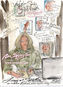 Judith Alwin liesst aus Ihrem Buch "In`s Netz gegangen" - im Hotel Bergström in Lüneburg