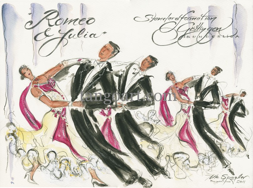 "Romeo+Julia" - Choreografie der Standardformation Göttingen, A-Team